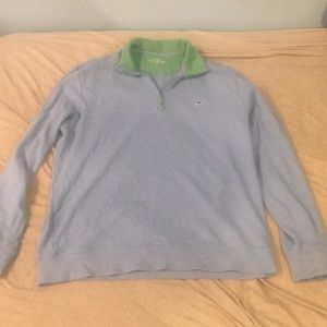 Vineyard vines blue quarter zip.